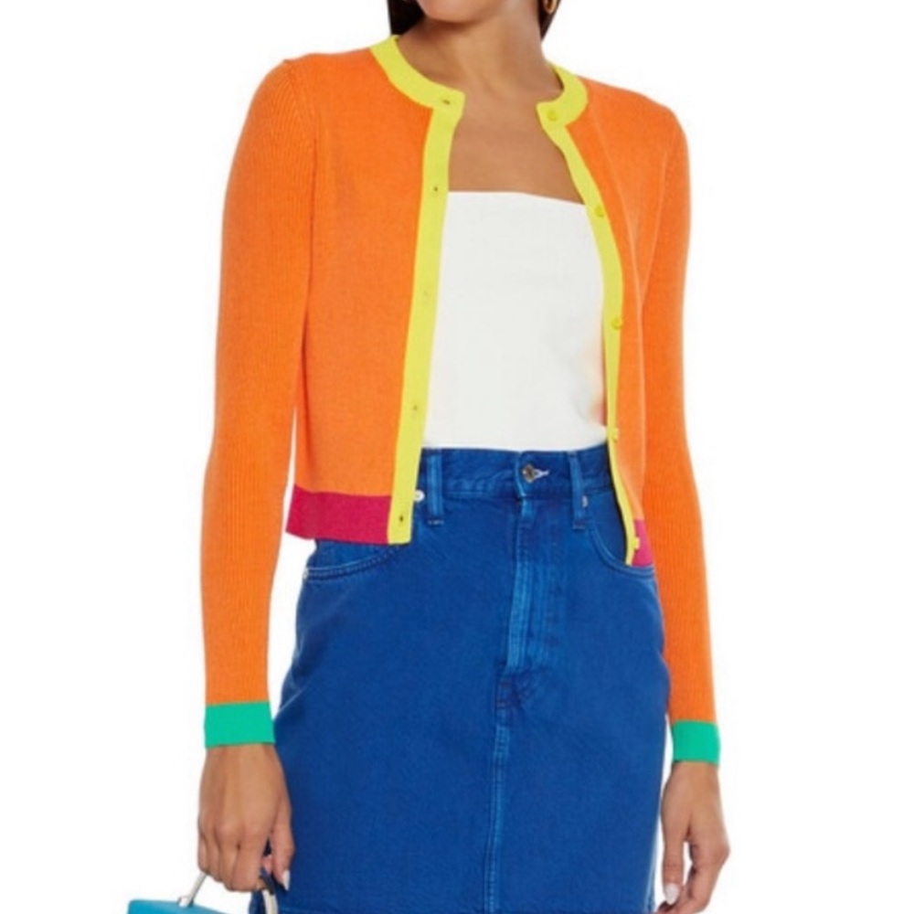 Alice + Olivia Orange and Yellow Sweater- Not For Sale